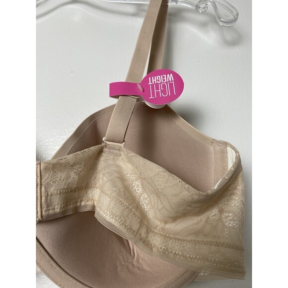 Maidenform T-shirt Bra Comfort Devotion Ultimate No-Show Demi Beige Size 40C - Picture 7 of 9